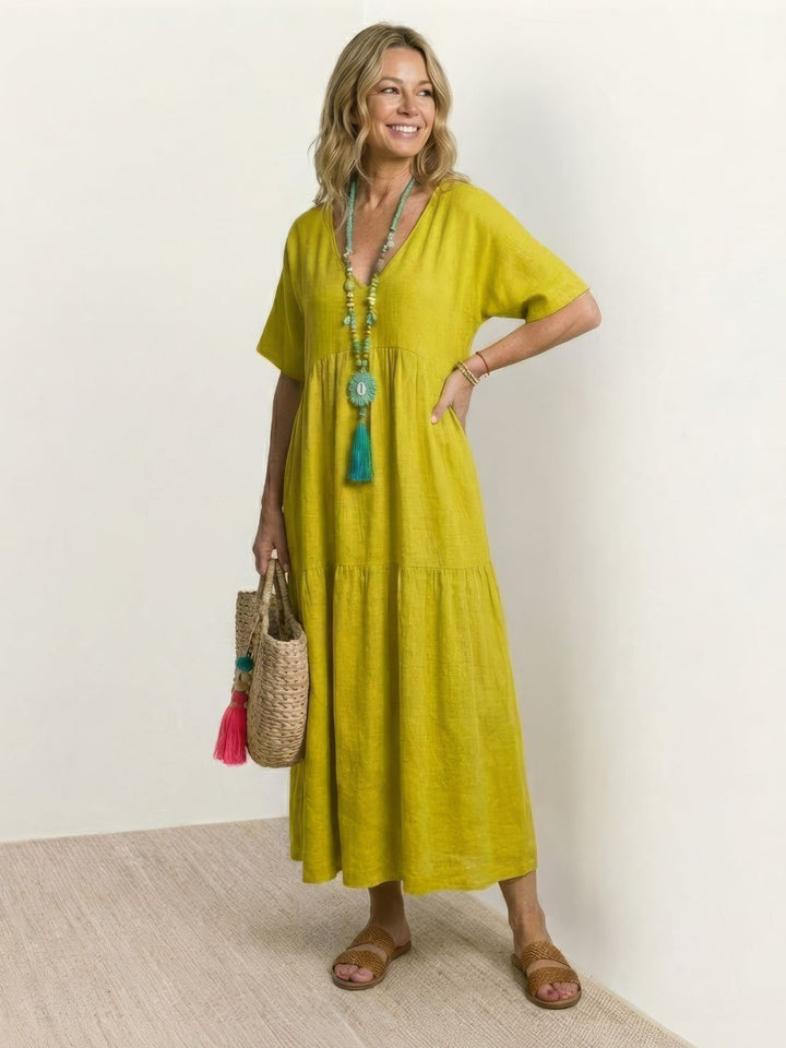 Brooklyn — Robe Femme Boho Noire, Vert Kaki, Peacock Blue Pour Style Confirme