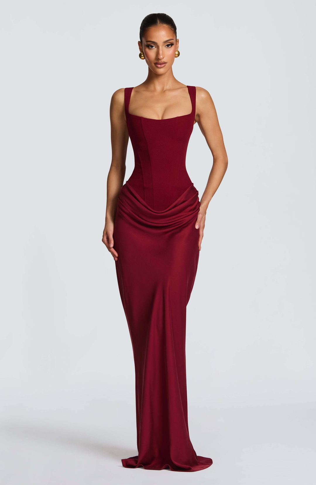 Ashley — Robe Femme Mariage Blanche, Bordeaux, Noire Pour Style Confirme