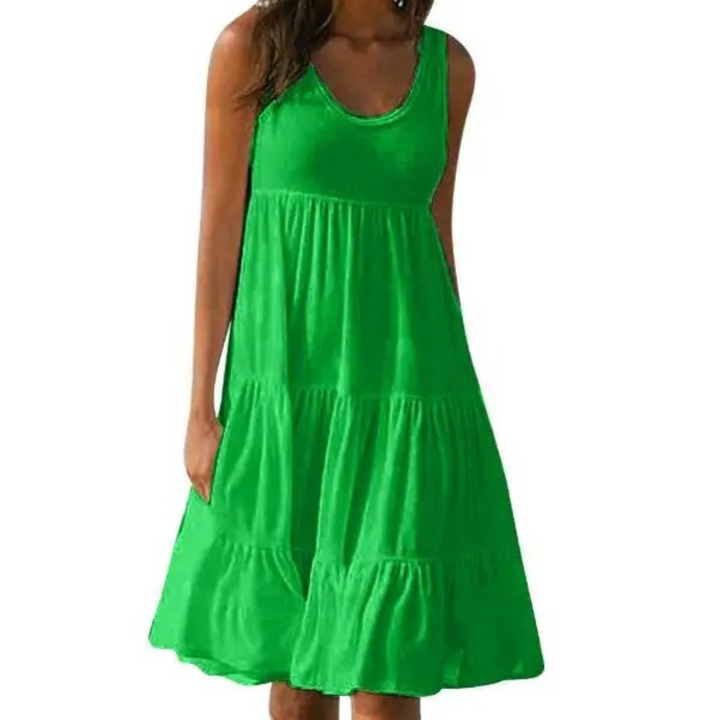 Emma — Robe Femme Boho Noire, Bleu Ciel, Rose Red Pour Style Confirme