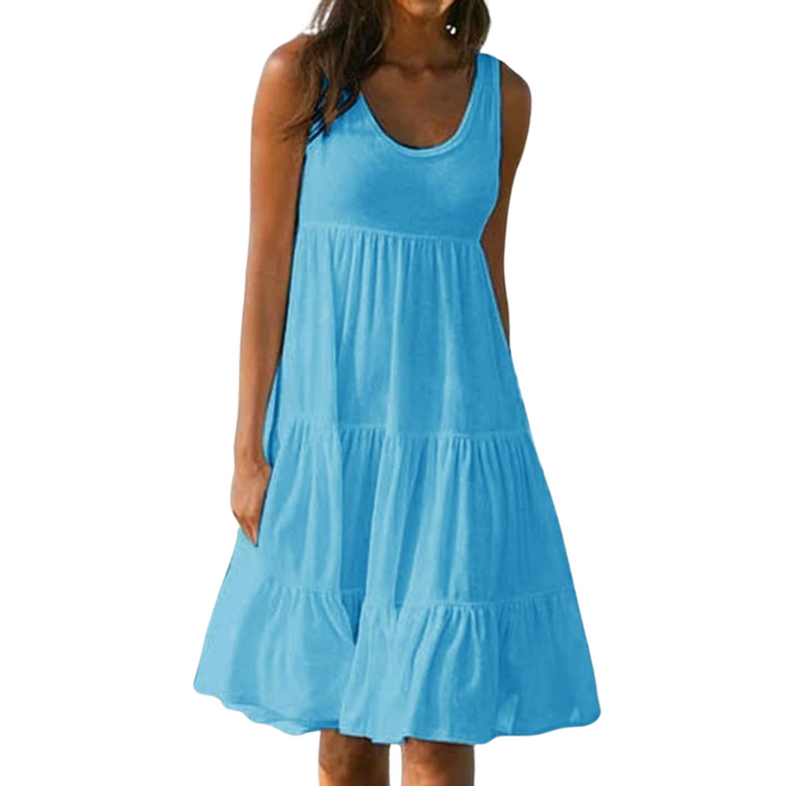 Emma — Robe Femme Boho Noire, Bleu Ciel, Rose Red Pour Style Confirme